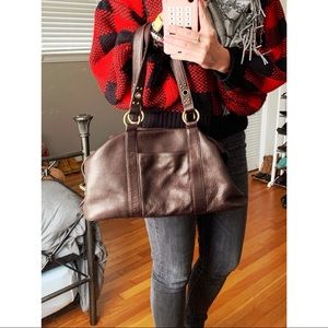 HOBO LEATHER SHOULDER BAG - BARELY USED